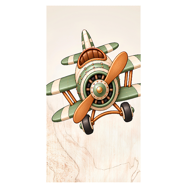 Capa Mini Faixa Lateral Sublimado - Ursinho Aviador