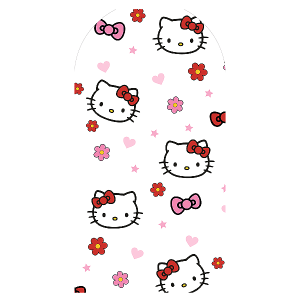 Capa Faixa Lateral Sublimado - Hello Kitty