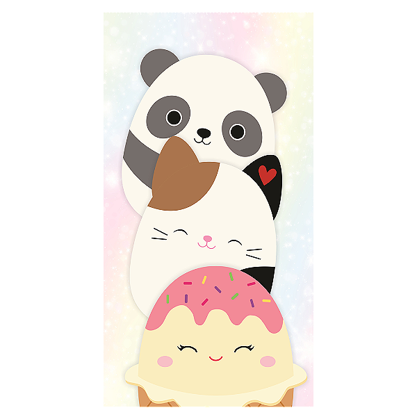Capa Faixa Lateral Sublimado - Squishmallow