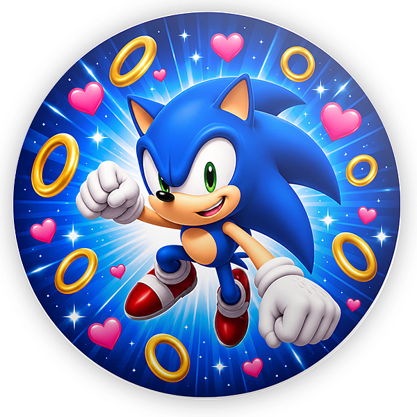 Capa Mini Painel Sublimado - Sonic