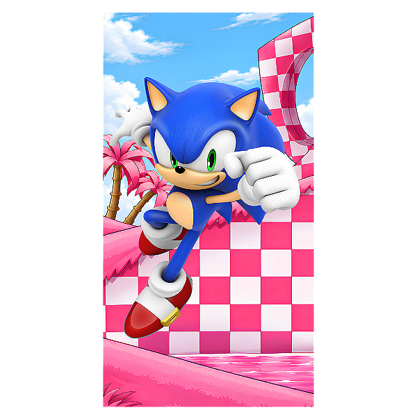 Capa Mini Faixa Lateral Sublimado - Sonic