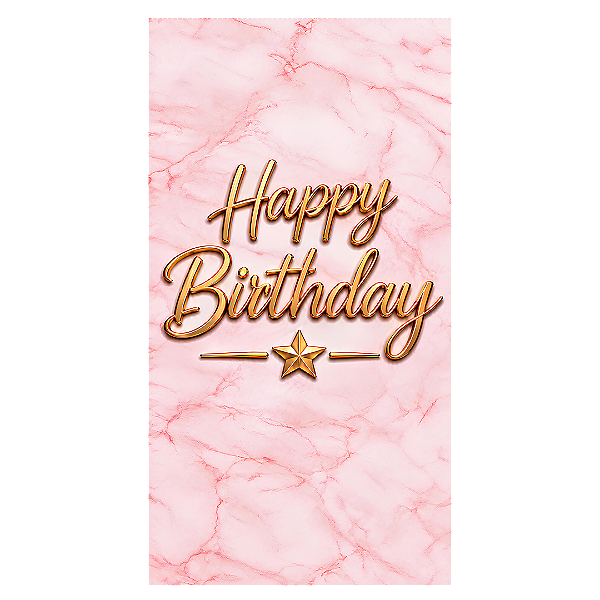 Capa Mini Faixa Lateral Sublimado - Happy Birthday