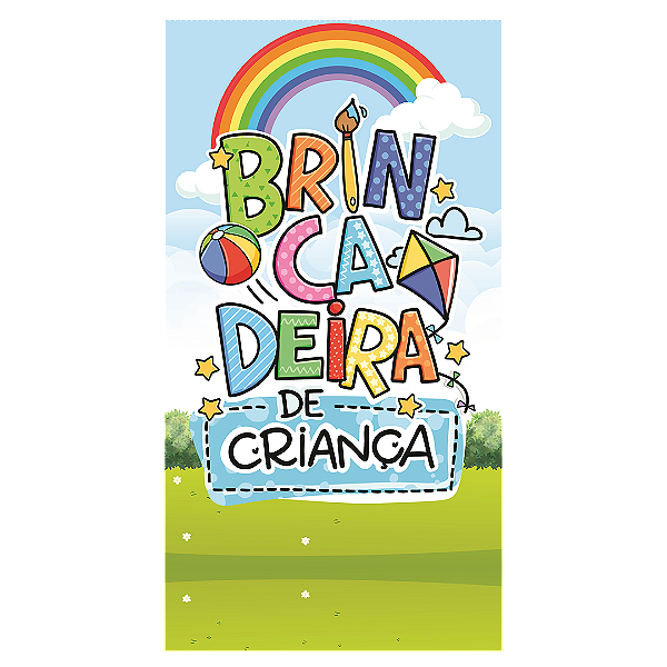 Capa Faixa Lateral Sublimado - Dia das Crianças
