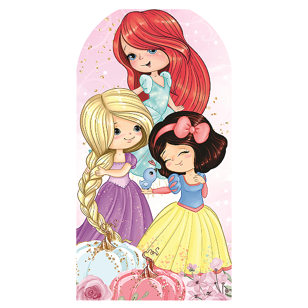 Capa Faixa Lateral Sublimado - Princesas