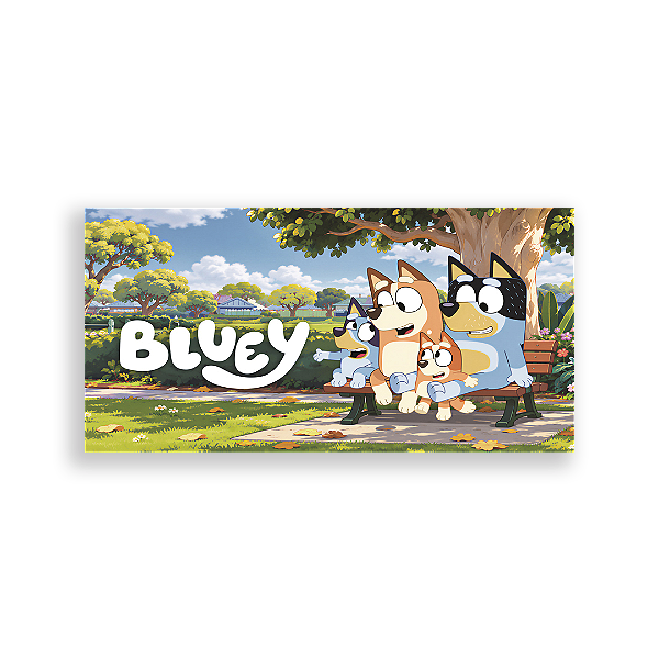 Capa Painel Retangular Sublimado - Bluey