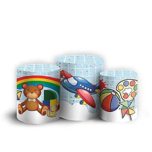 Capas Trio Cilindro Sublimado Veste Fácil - Dia das Crianças