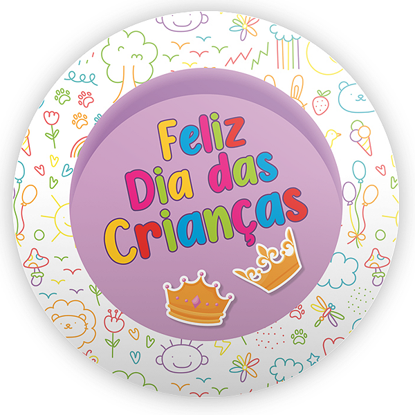 Capa Mini Painel Sublimado - Dia das Crianças