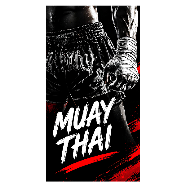 Capa Faixa Lateral Sublimado - Muay Thai