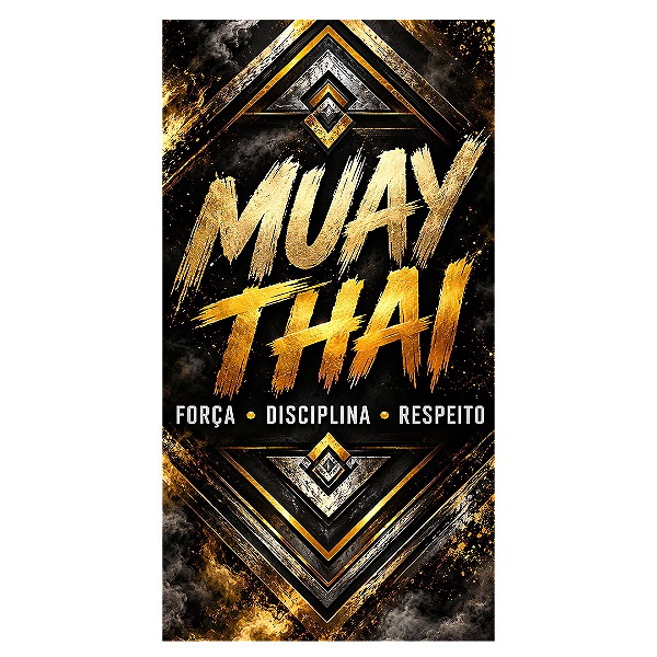 Capa Faixa Lateral Sublimado - Muay Thai