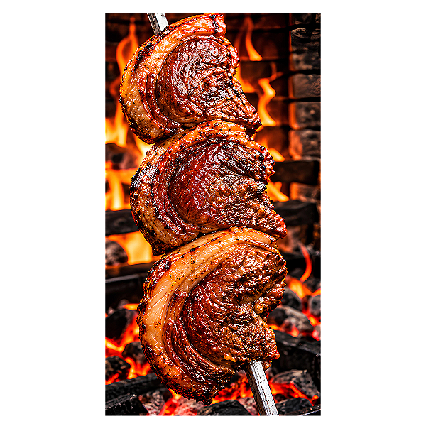 Capa Faixa Lateral Sublimado - Churrasco