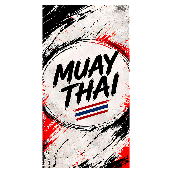 Capa Faixa Lateral Sublimado - Muay Thai
