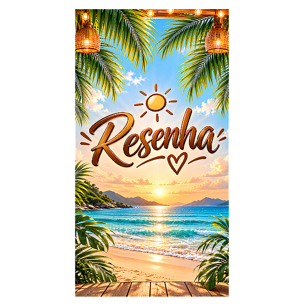 Capa Faixa Lateral Sublimado - Resenha Tropical
