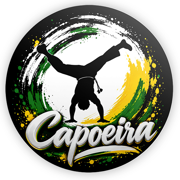Capa Painel Redondo Sublimado - Capoeira