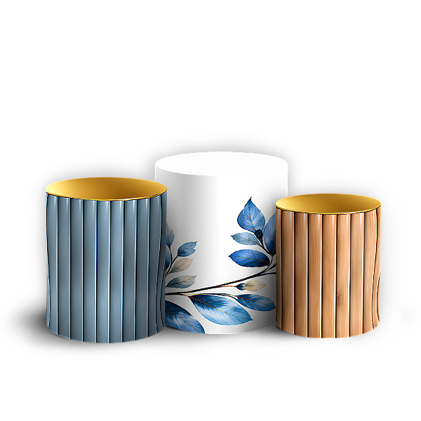 Capas Trio Cilindro Sublimado Veste Fácil - Chá de Panela