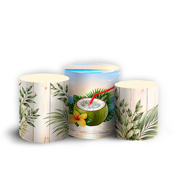 Capas Trio Cilindro Sublimado Veste Fácil - Resenha Tropical