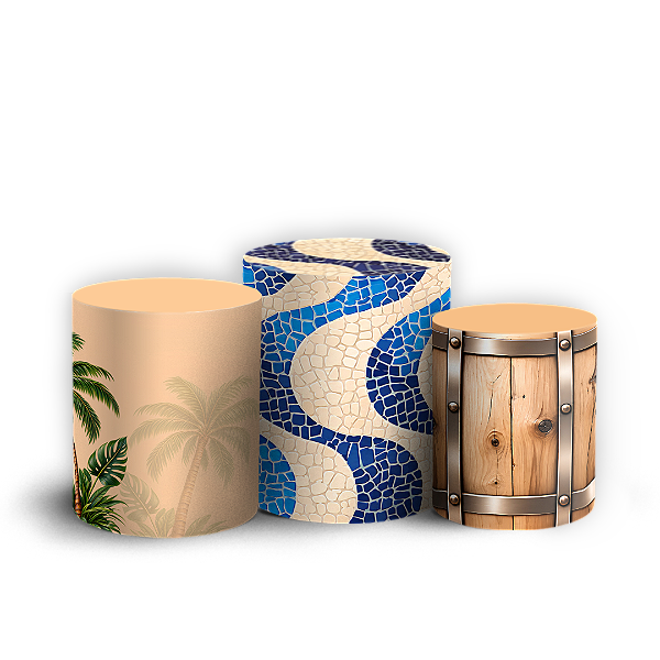 Capas Trio Cilindro Sublimado Veste Fácil - Roda de Samba