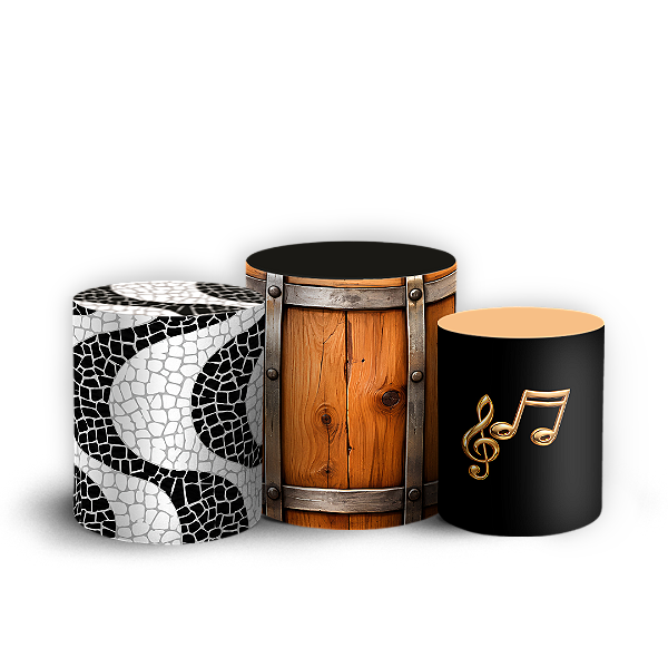 Capas Trio Cilindro Sublimado Veste Fácil - Roda de Samba