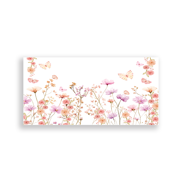Capa Painel Retangular Sublimado - Entrada Santos - Flores