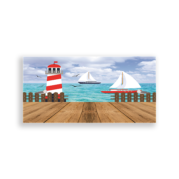 Capa Painel Retangular Sublimado - Náutico