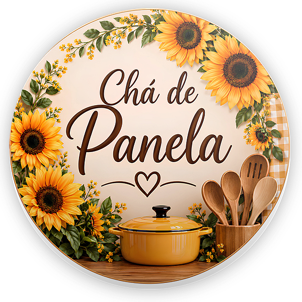 Capa Mini Painel Sublimado - Chá de Panela