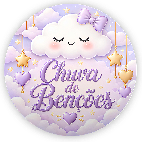 Capa Mini Painel Sublimado - Chuva de Bênçãos
