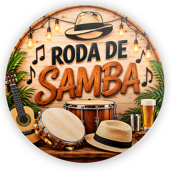 Capa Mini Painel Sublimado - Roda de Samba
