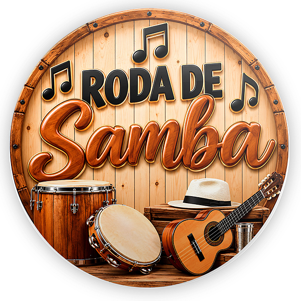 Capa Mini Painel Sublimado - Roda de Samba