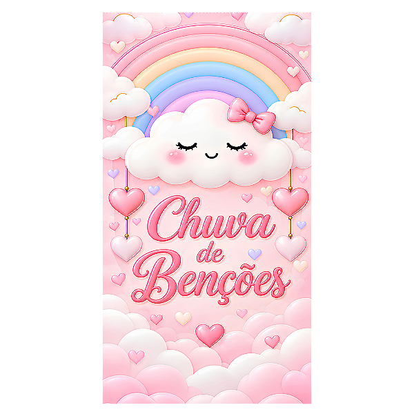 Capa Mini Faixa Lateral Sublimado - Chuva de Bênçãos