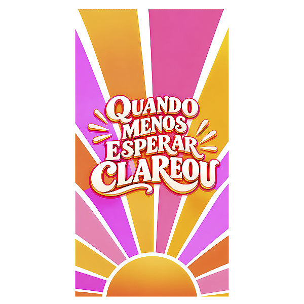 Capa Mini Faixa Lateral Sublimado - Quando Menos Esperar Clareou