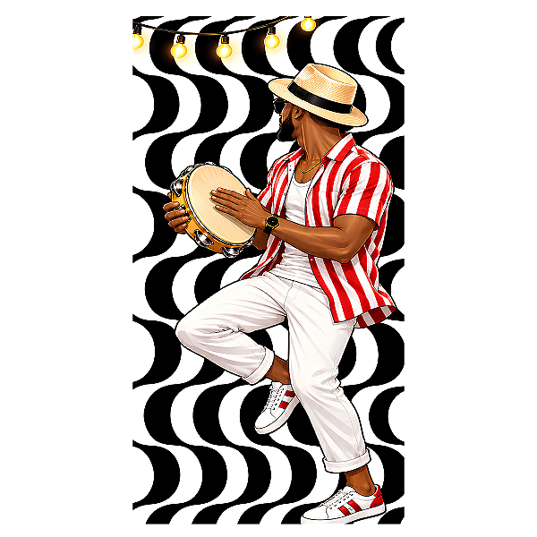 Capa Mini Faixa Lateral Sublimado - Roda de Samba