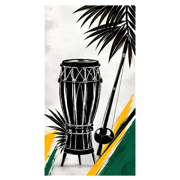Capa Mini Faixa Lateral Sublimado - Capoeira