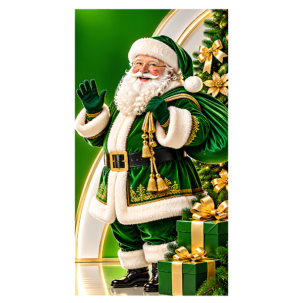 Capa Faixa Lateral Sublimado - Natal Verde