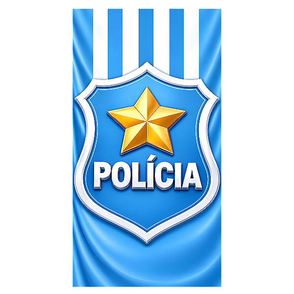 Capa Faixa Lateral Sublimado - Polícia