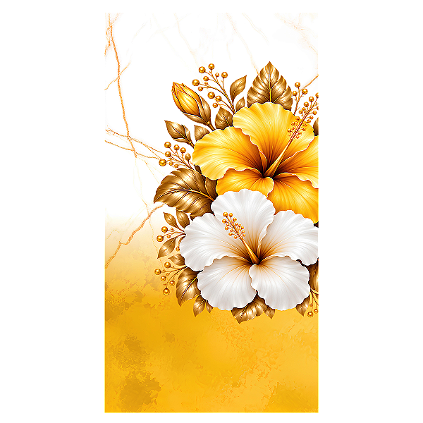 Capa Faixa Lateral Sublimado - Tropical Floral