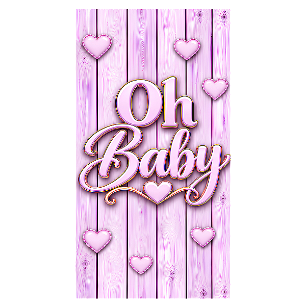 Capa Faixa Lateral Sublimado - Ursinho Oh Baby