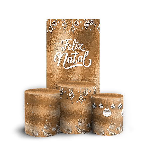 Capas Faixa Lateral e Trio Cilindro Sublimado Veste Fácil - Natal