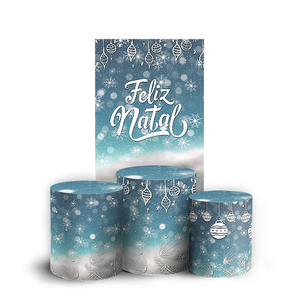 Capas Faixa Lateral e Trio Cilindro Sublimado Veste Fácil - Natal