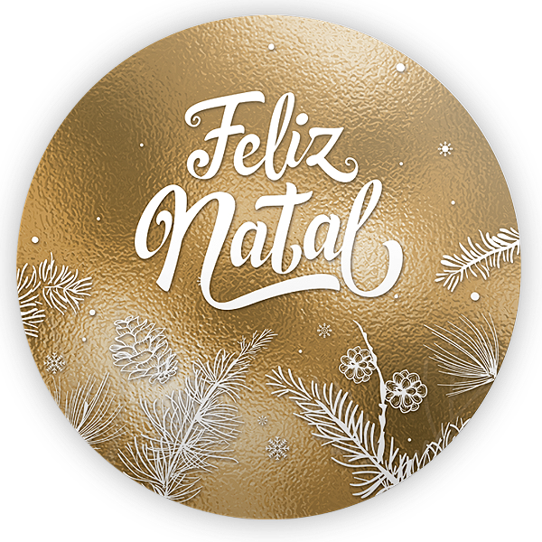 Capa Painel Redondo Sublimado - Natal