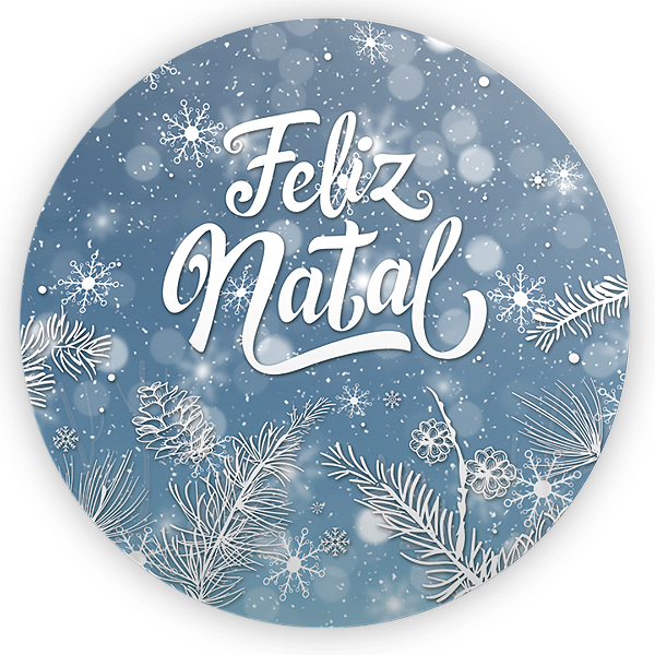 Capa Painel Redondo Sublimado - Natal