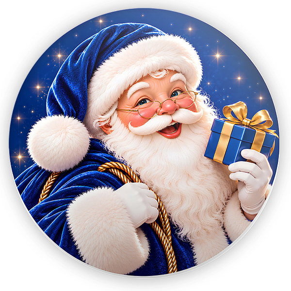 Capa Painel Redondo Sublimado - Feliz Natal