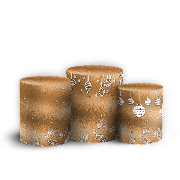 Capas Trio Cilindro Sublimado Veste Fácil - Natal