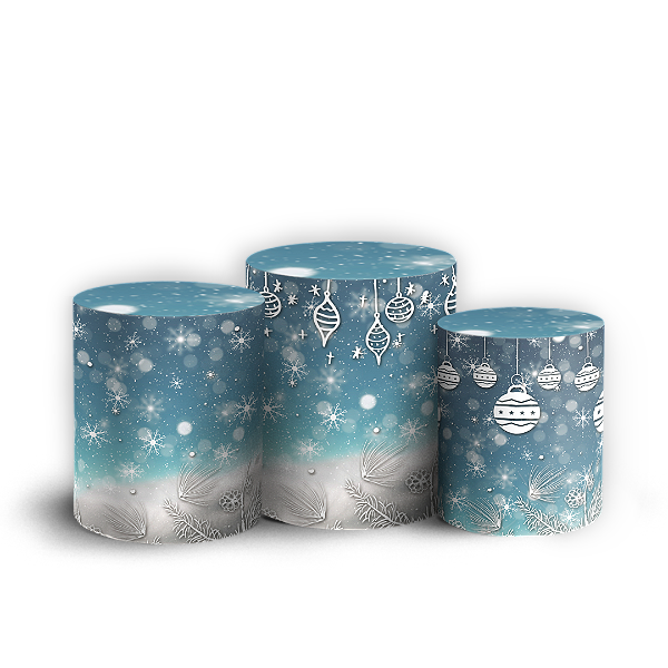 Capas Trio Cilindro Sublimado Veste Fácil - Natal