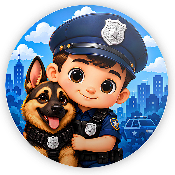 Capa Mini Painel Sublimado - Polícia