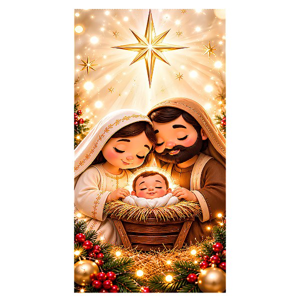 Capa Mini Faixa Lateral Sublimado - Feliz Natal