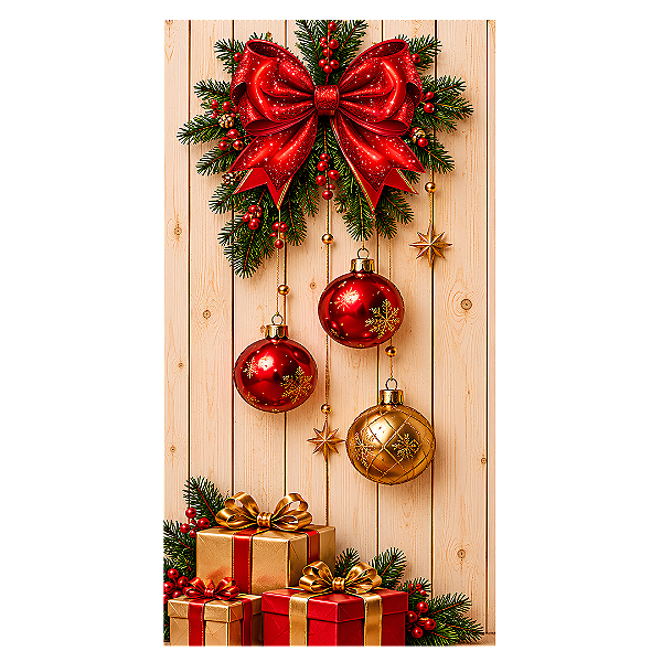 Capa Mini Faixa Lateral Sublimado - Feliz Natal