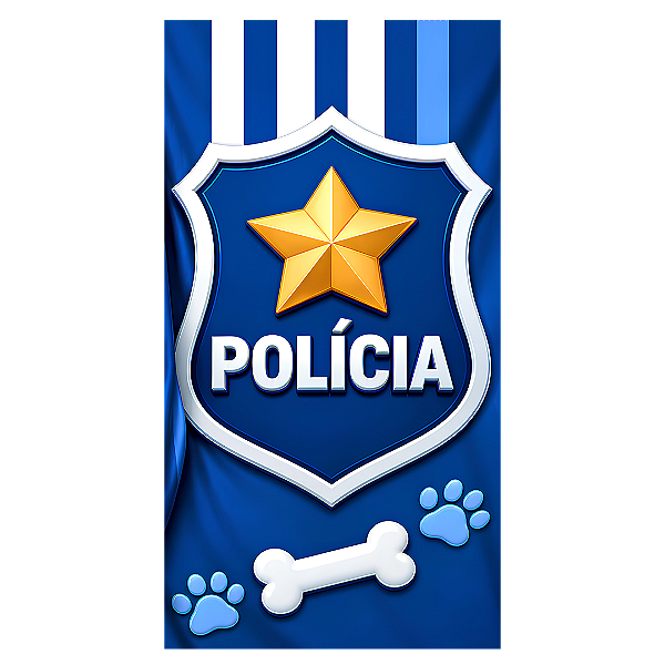 Capa Mini Faixa Lateral Sublimado - Polícia