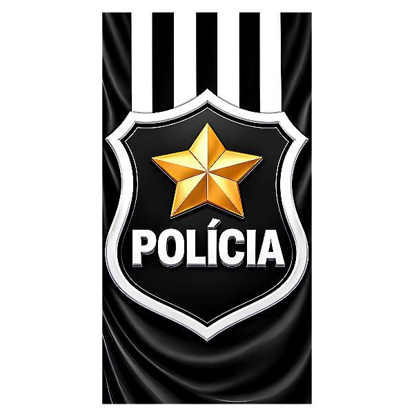 Capa Mini Faixa Lateral Sublimado - Polícia