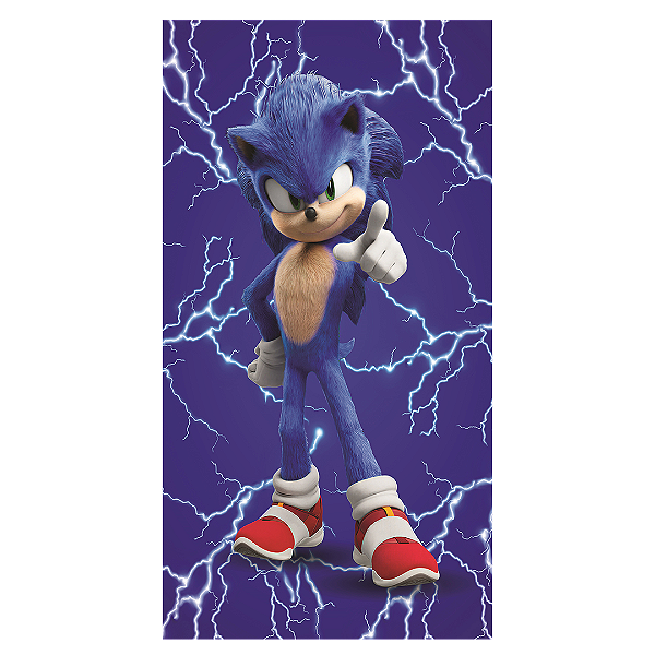 Capa Faixa Lateral Sublimado - Sonic