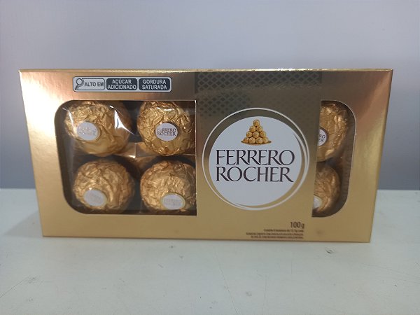 Caixa de chocolates Ferrero Rocher 100 grm