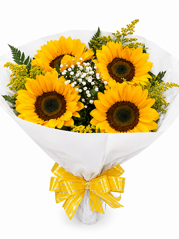 BUQUÊ COM GIRASSÓIS